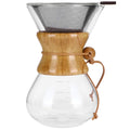 High Temp Glass Coffee Drip Pot with Reusable Filter 600ml I17558