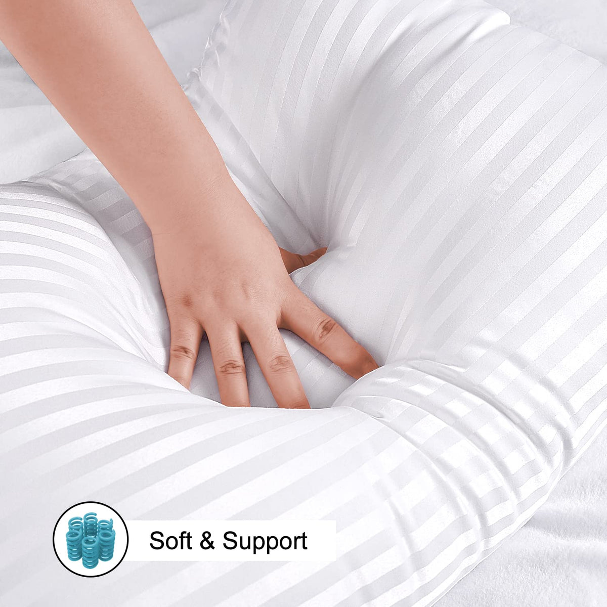 King Size Down Alternative Microfiber Bed Pillows 2 Pack O565