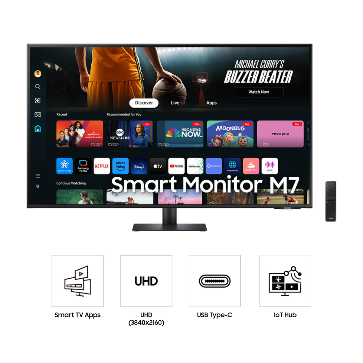 43-Inch 4K UHD Smart Monitor with Speakers Q597