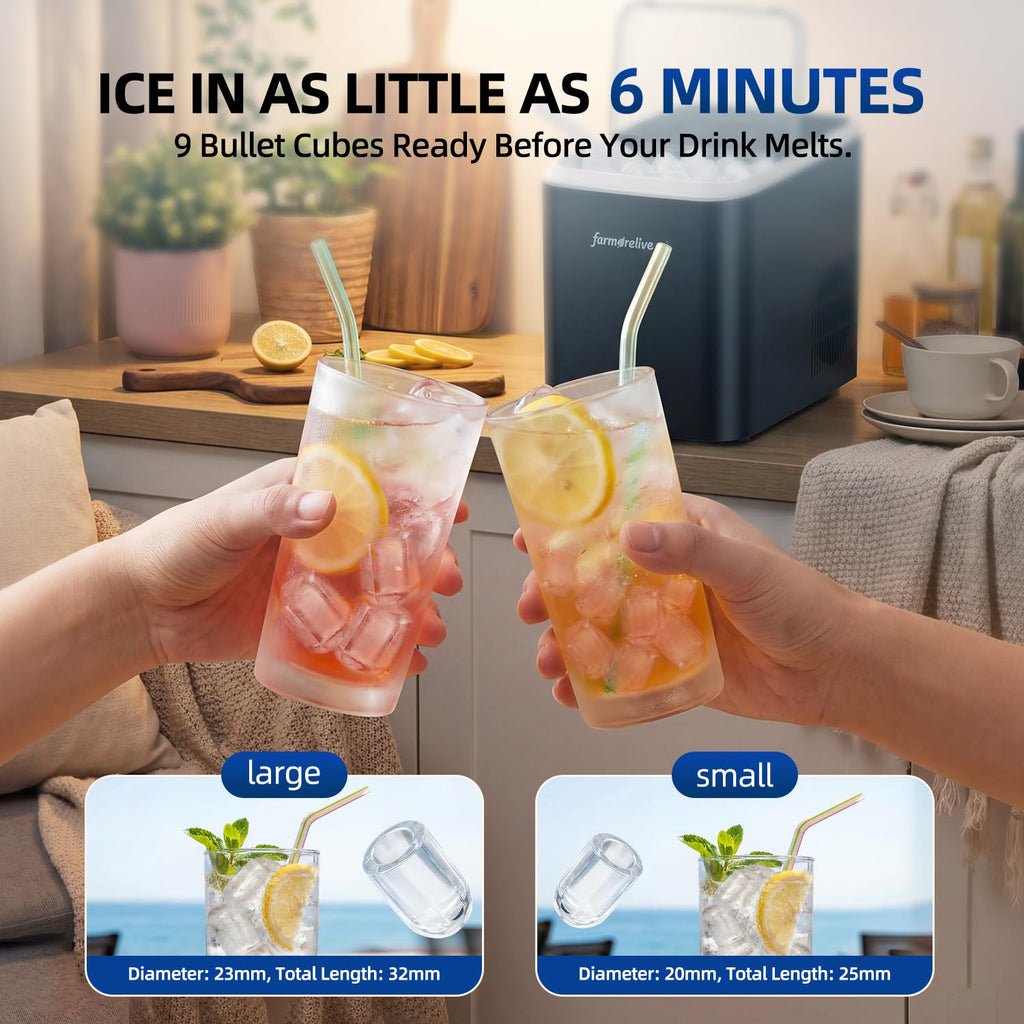 Portable Stainless Steel Ice Maker Y818759