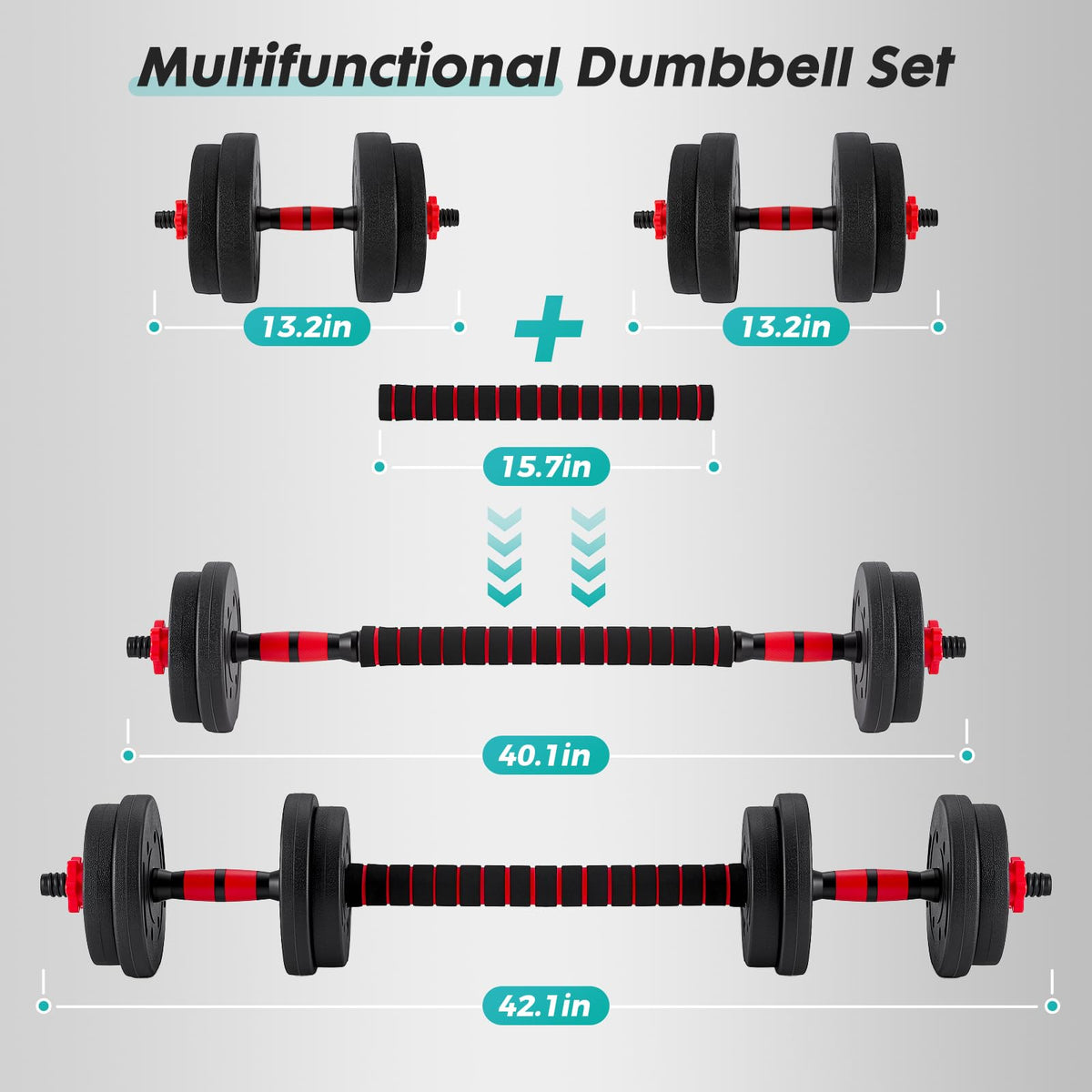Adjustable Dumbbell Set 20/40/60LBS B1978