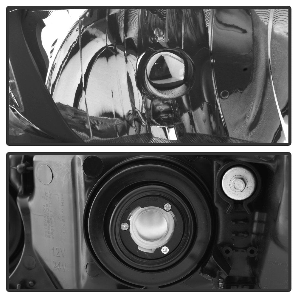 Black Housing Headlights Headlamps Assembly Pair C209190