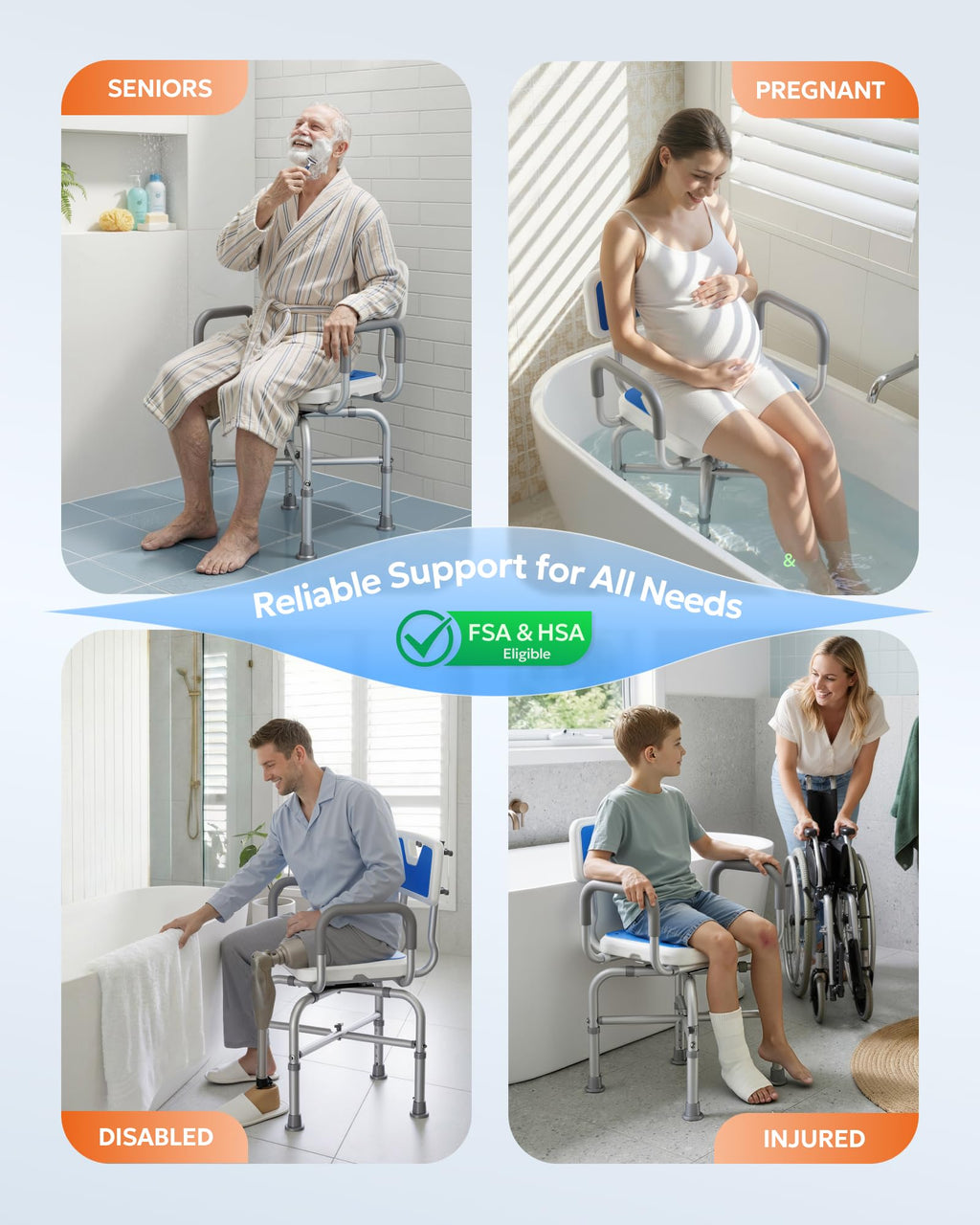 360° Swivel Shower Chair K367