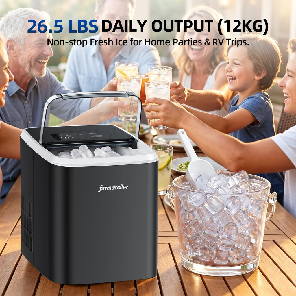 Portable Stainless Steel Ice Maker Y818759