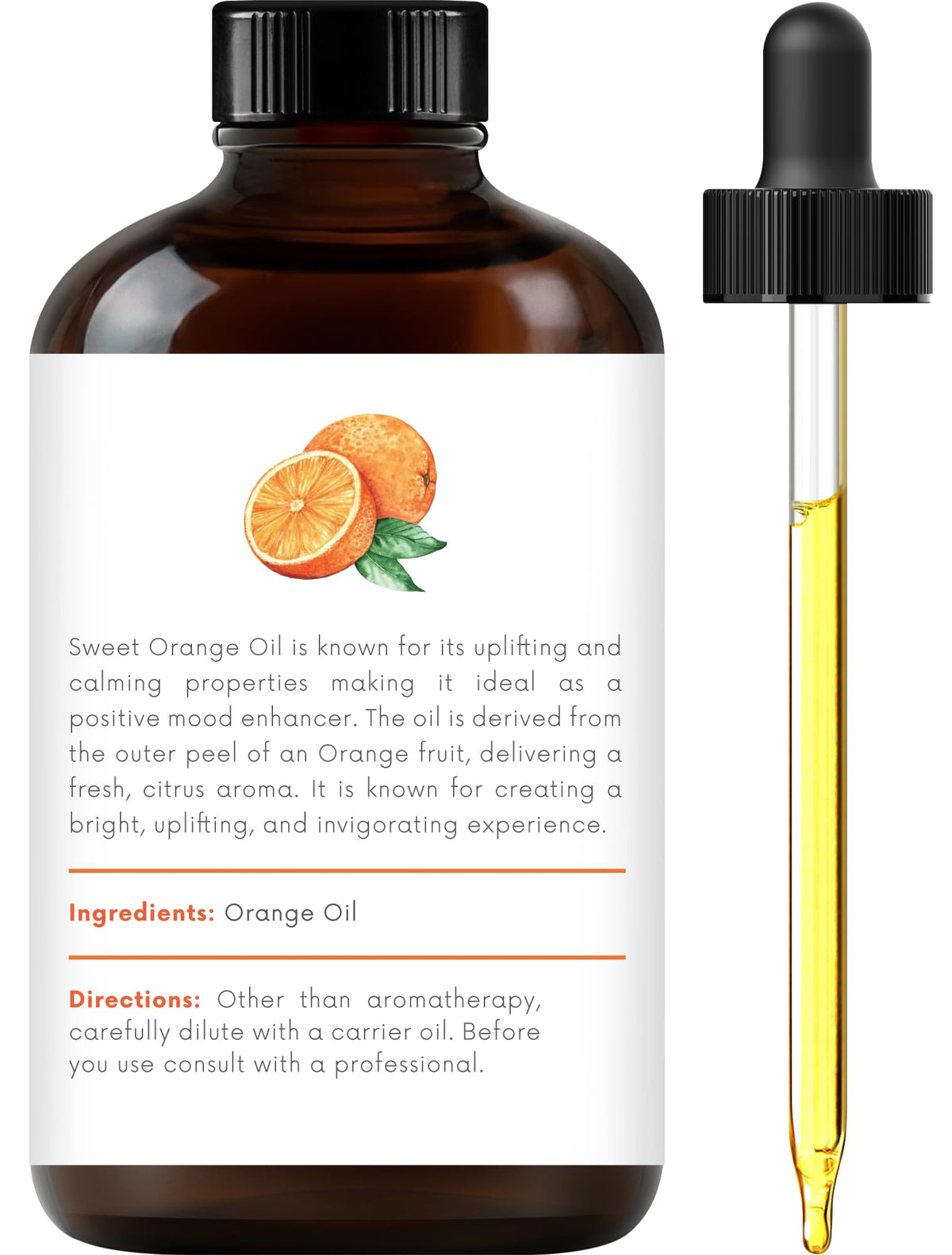 100% Pure & Natural Orange, Lavender, Peppermint Essential Oil Blend 4 Fl. Oz P80471
