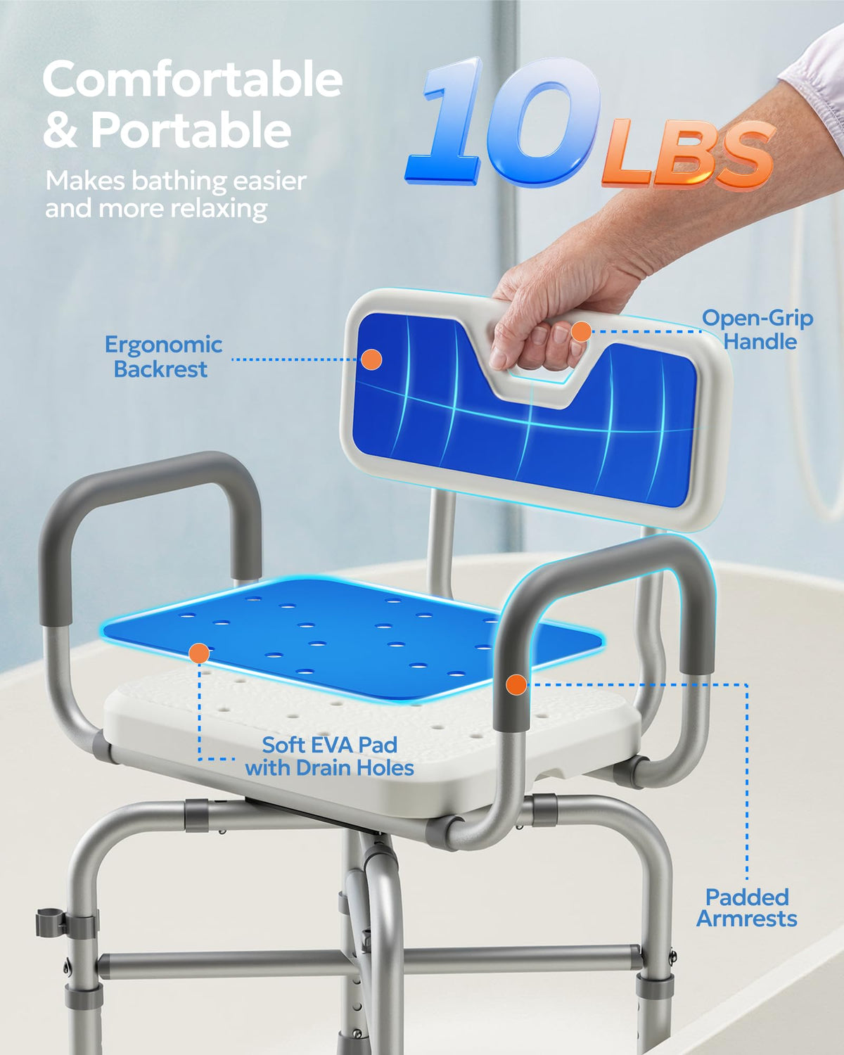 360° Swivel Shower Chair K367
