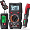 Digital Multimeter Non-Contact Voltage Tester GFCI Outlet Tester Kit Q8189