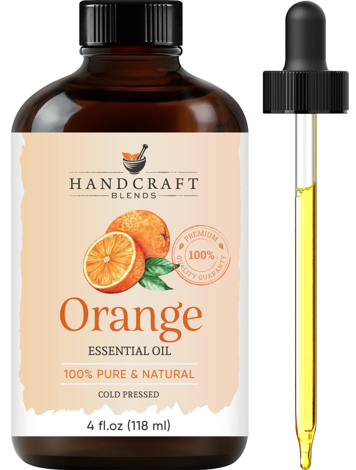 100% Pure & Natural Orange, Lavender, Peppermint Essential Oil Blend 4 Fl. Oz P80471