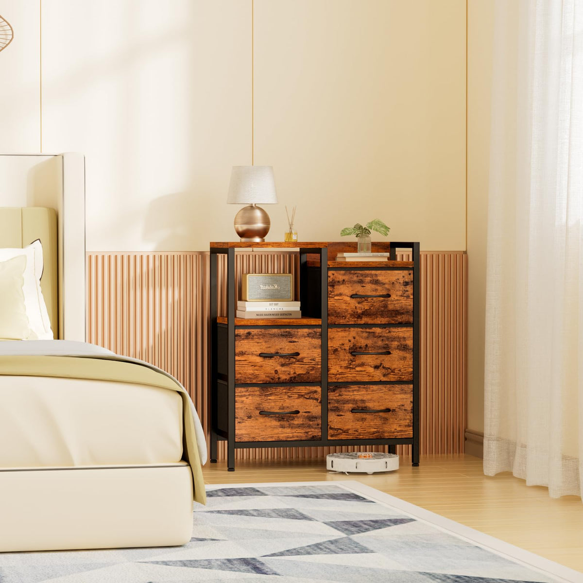 Rustic Brown 5 Drawer Dresser O361840