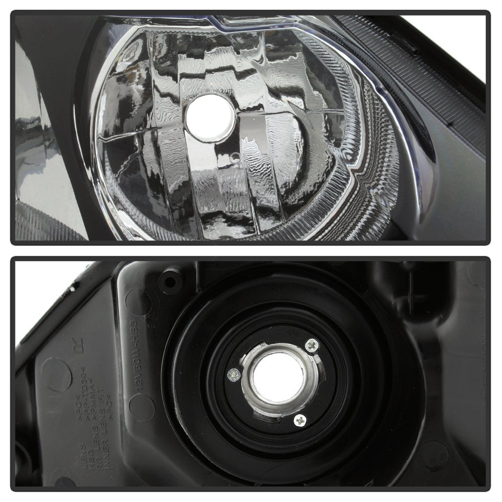 Black Housing Headlights Headlamps Assembly Pair C209190