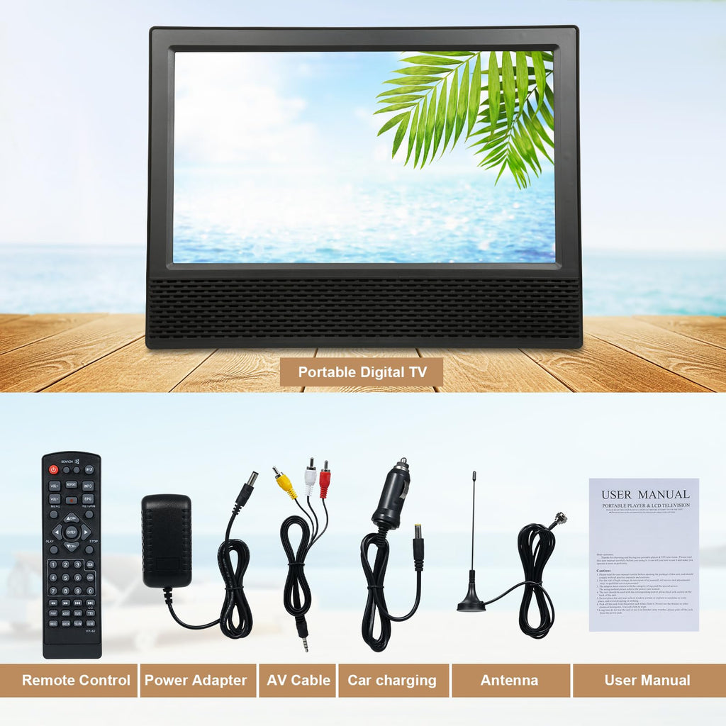 14 inch Portable ATSC Digital TV with Antenna and Remote Control K14960
