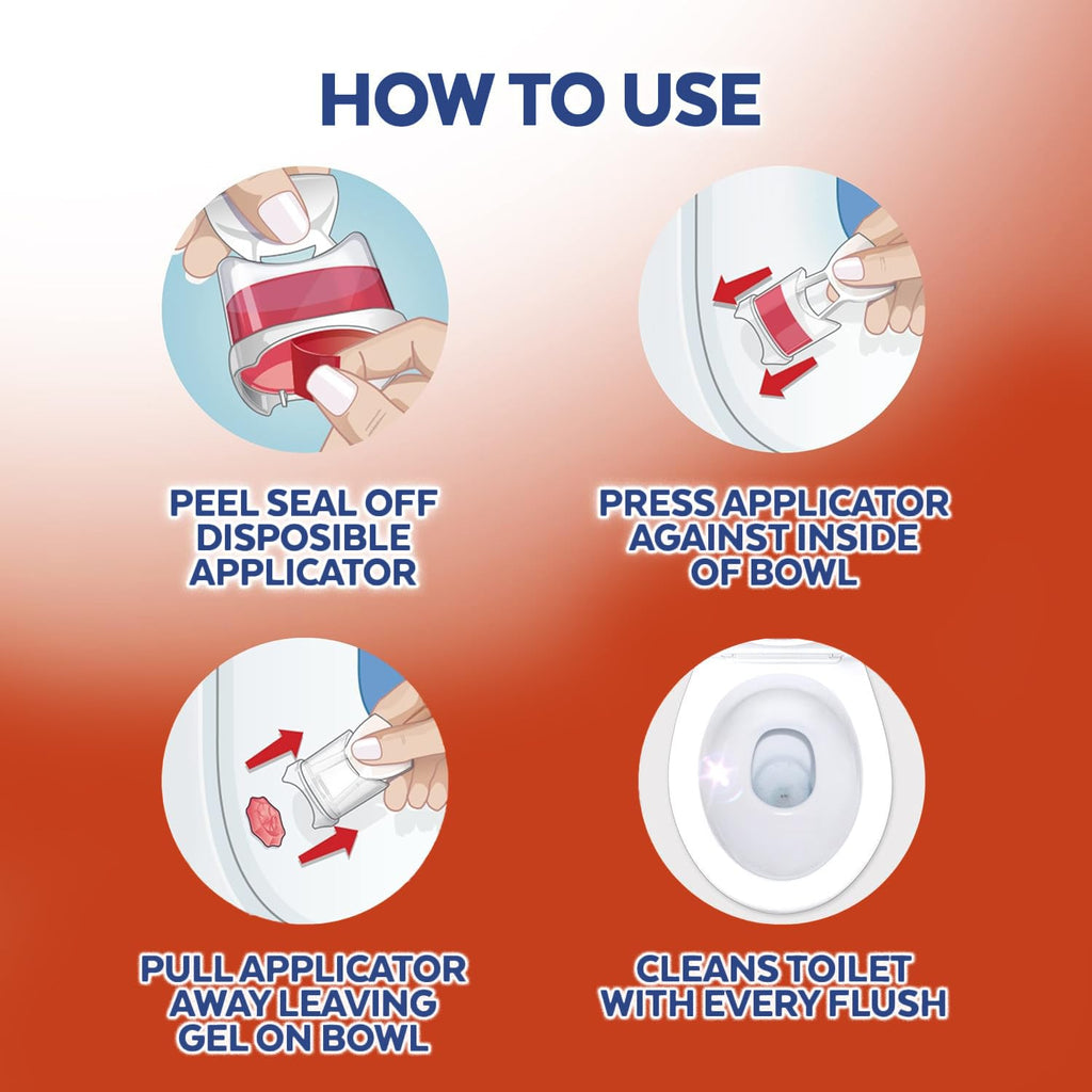Mango Gel Toilet Bowl Cleaner 6 Count A9012