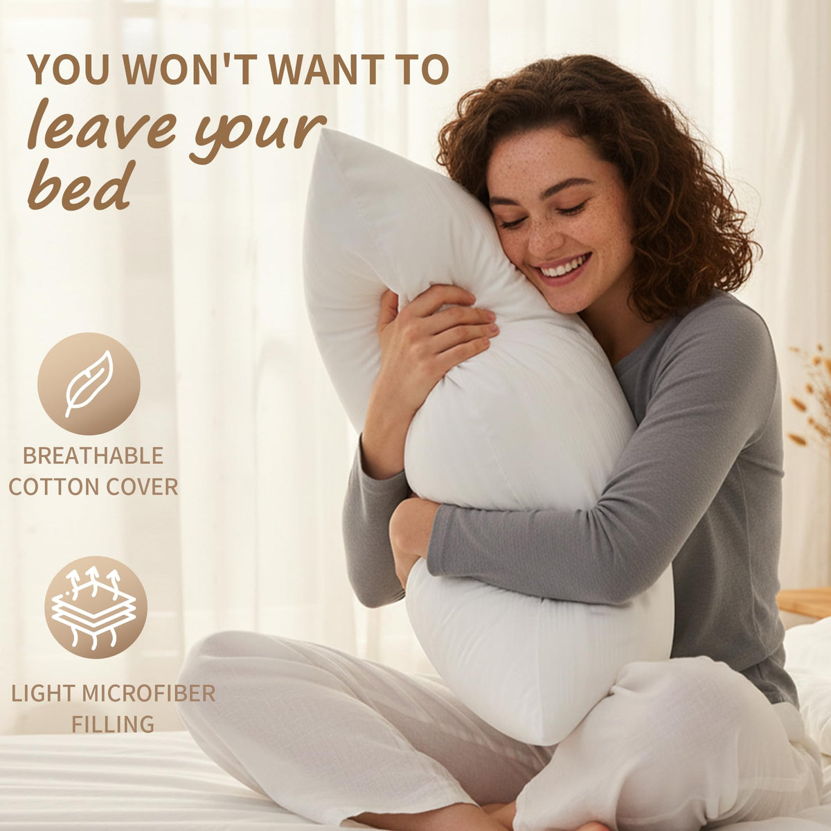 King Size Down Alternative Pillows Set of 2 C10278