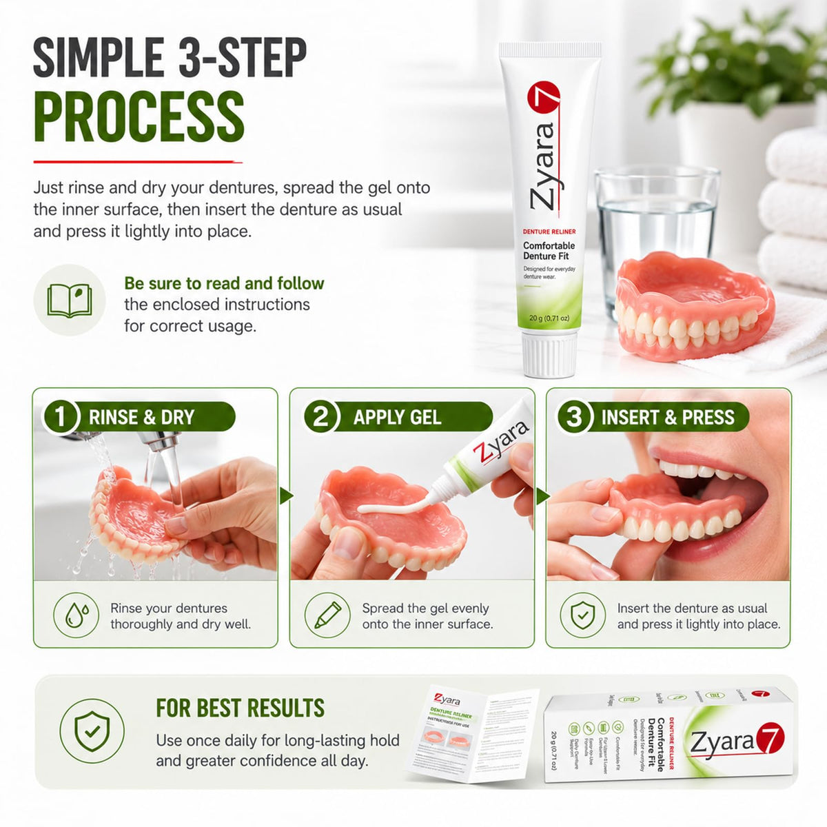 Denture Cream 0.71 Oz N7653
