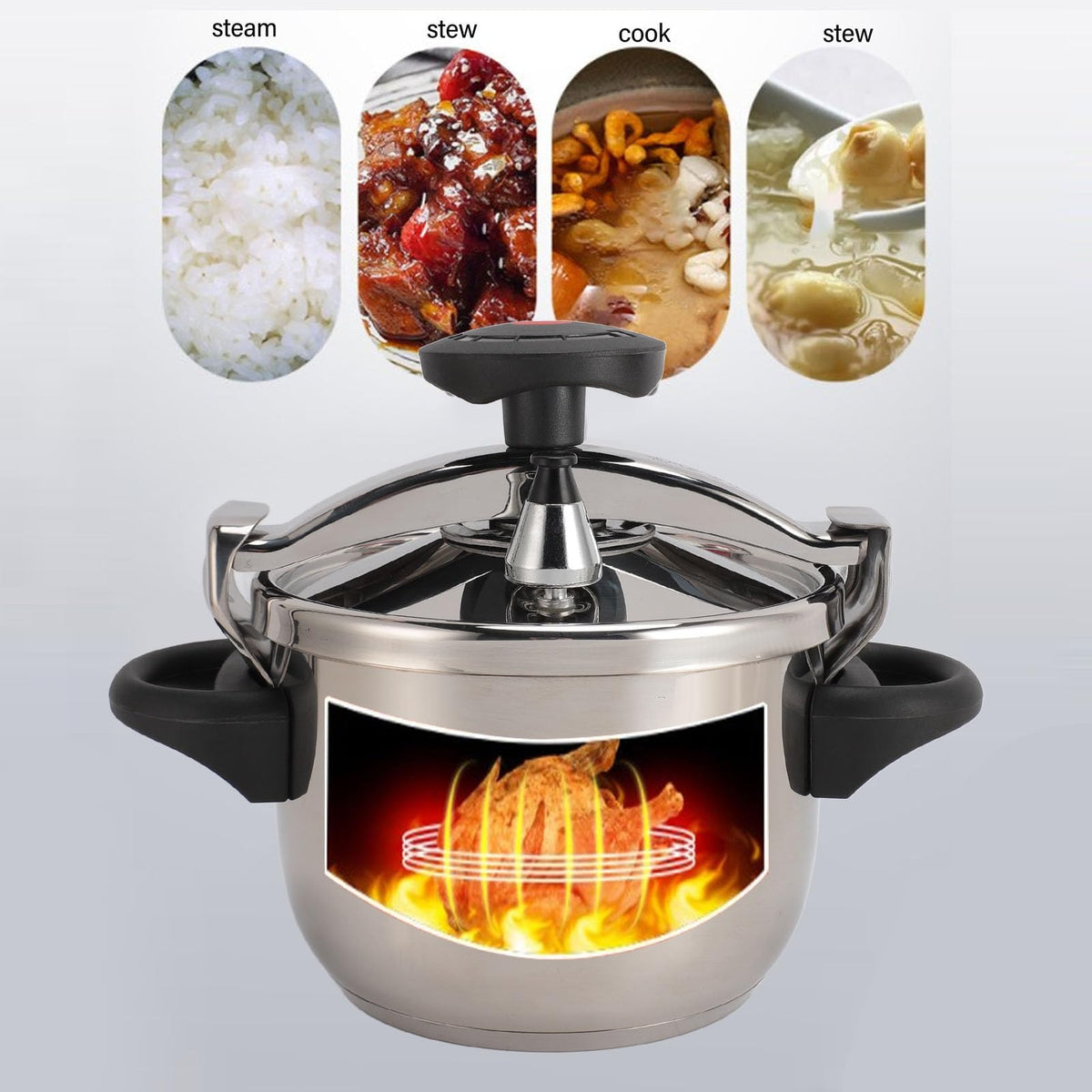 3L Stainless Steel Pressure Cooker K293
