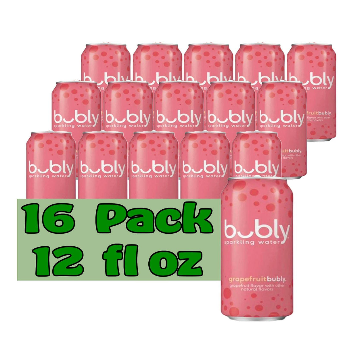 Grapefruit Flavored Sparkling Water 12 fl oz Aluminum Can 16 Pack L909244