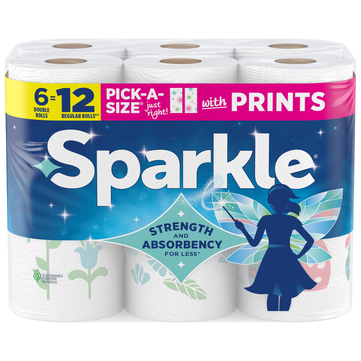 2-Ply Paper Towels, 6 Double Rolls Y15216