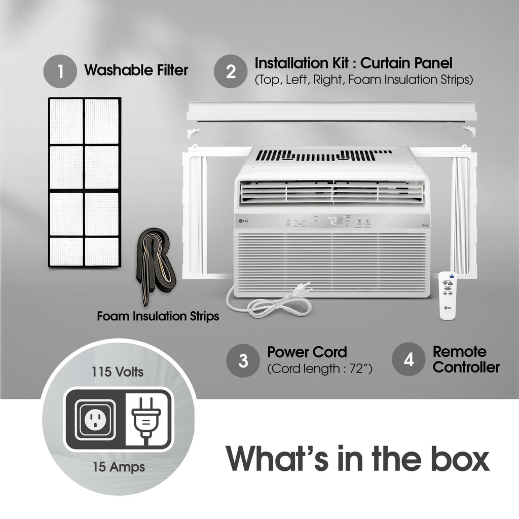 8000 BTU White Window Air Conditioner G5469
