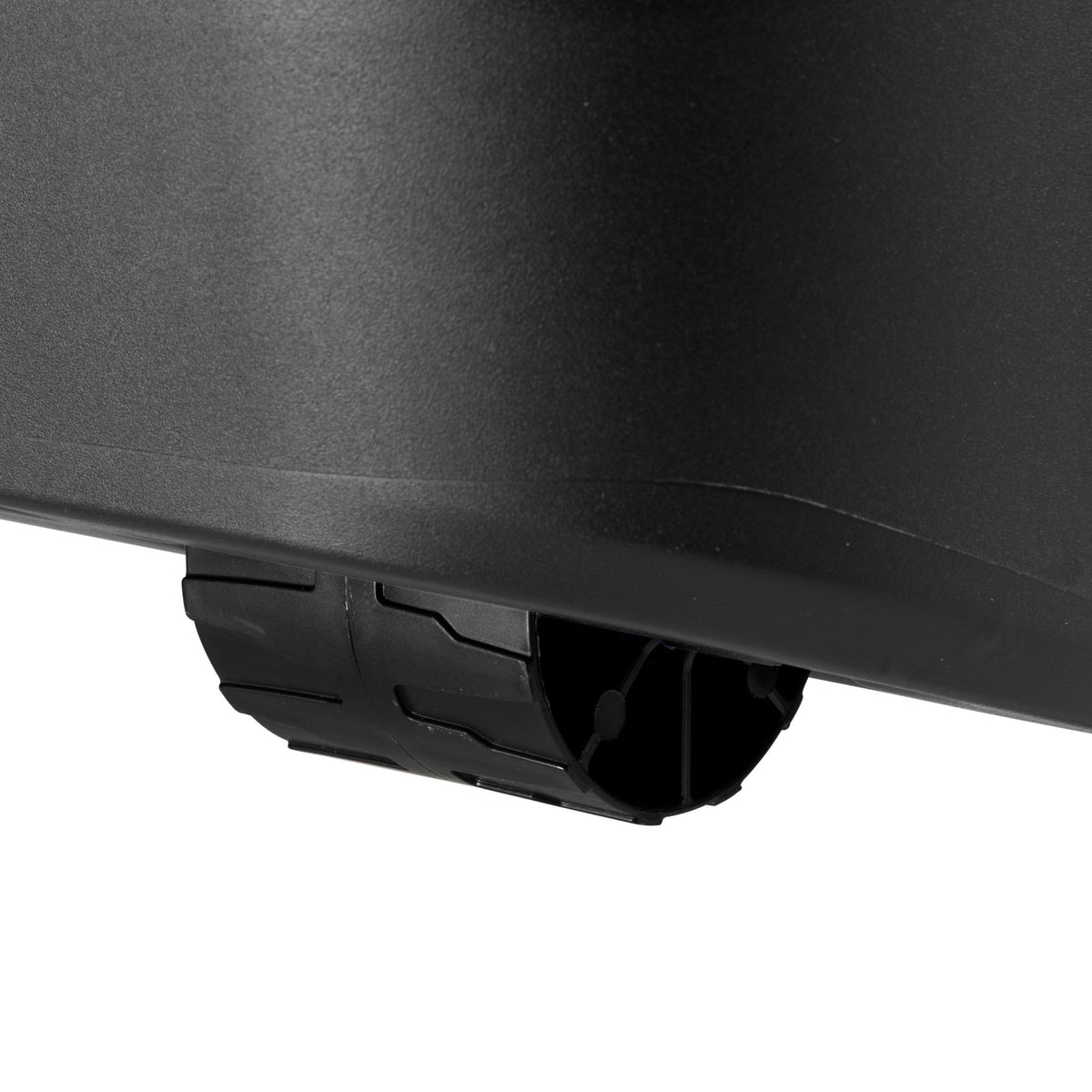 22 Gallon Black Wheeled Plastic Storage Trunk with Lockable Lid O762