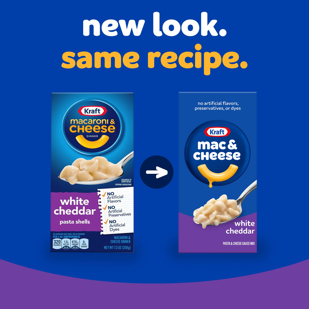 White Cheddar Macaroni & Cheese Dinner 7.3 oz Pack of 6 R369