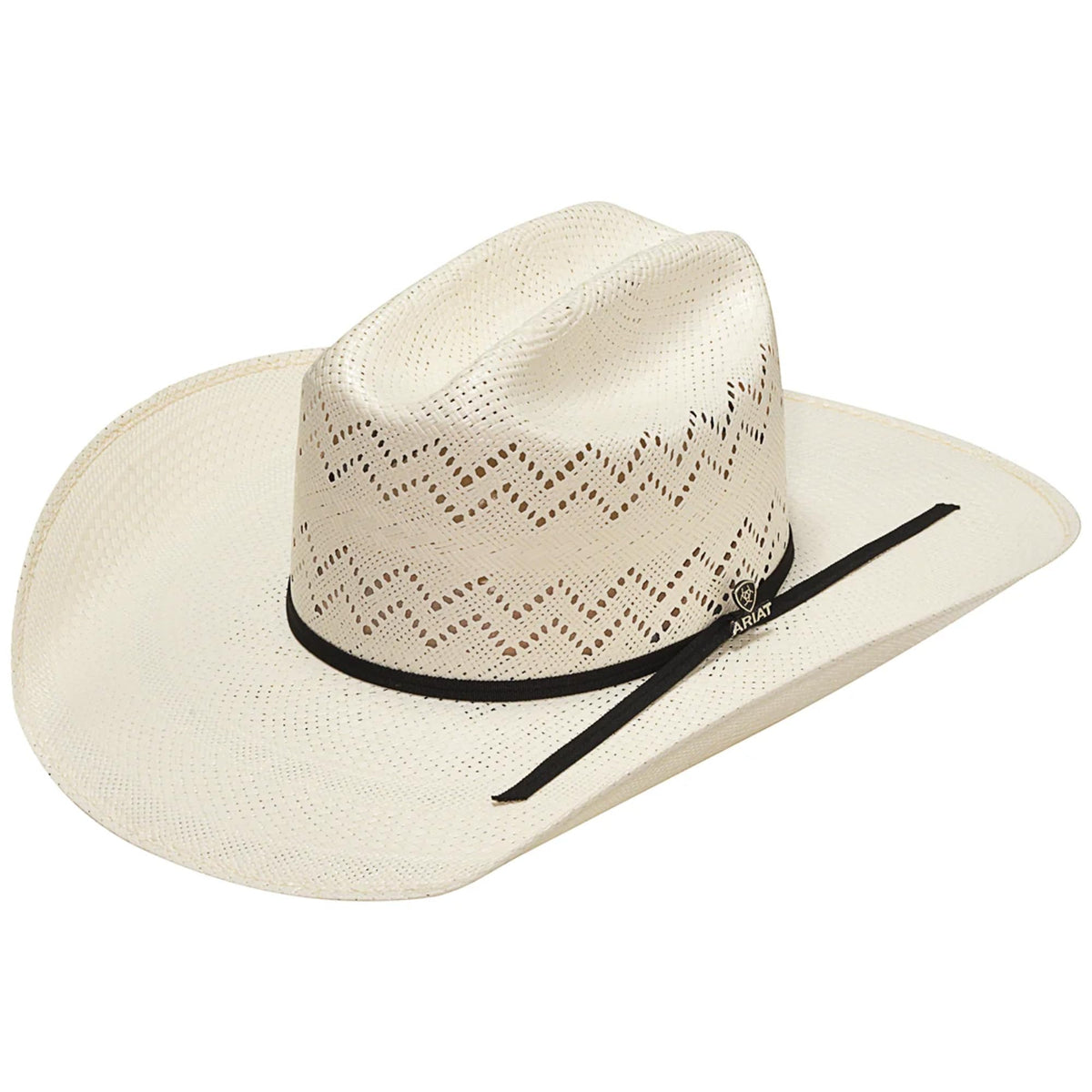 Ivory Shantung Western Hat Y937710