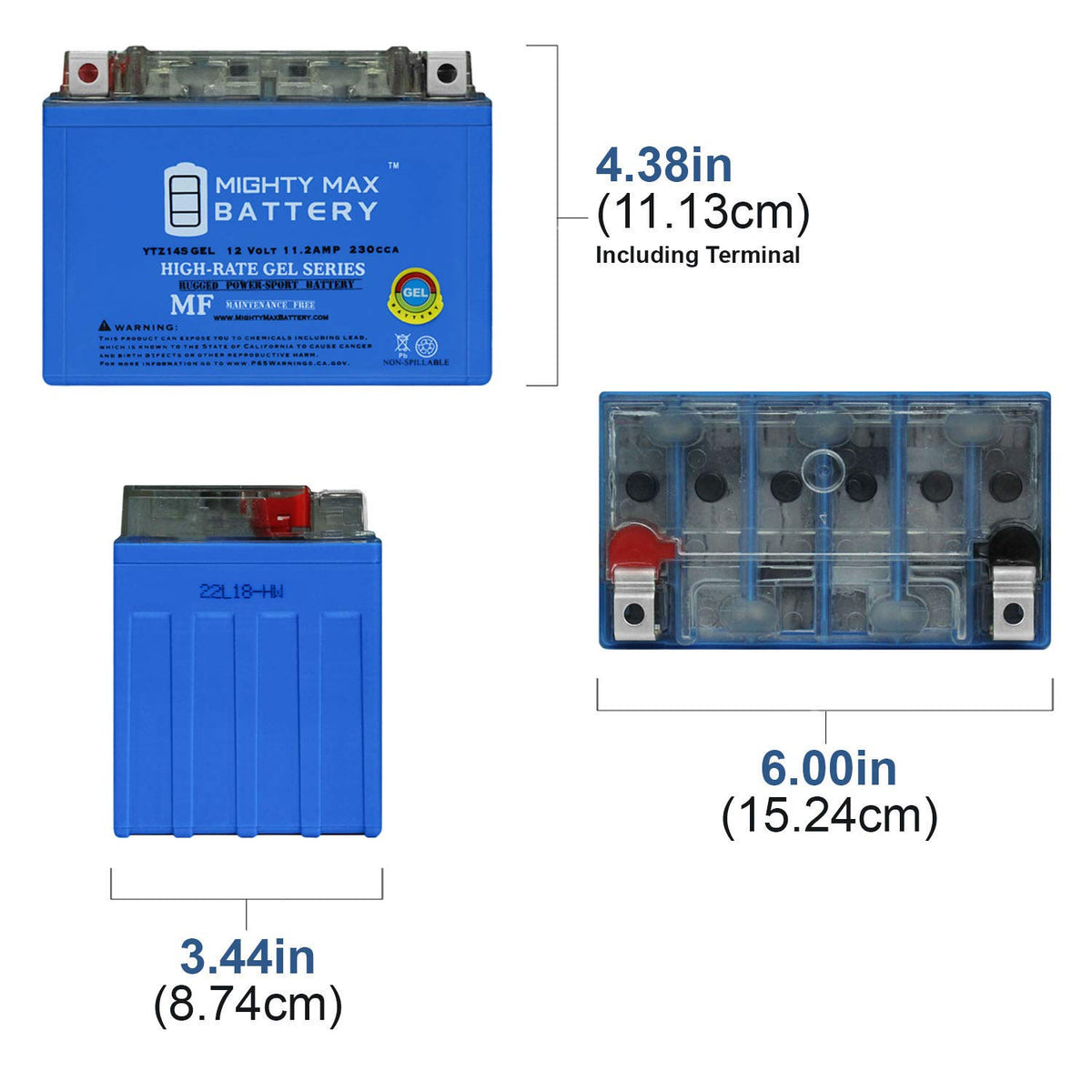 12V 11.2AH Replacement Battery 2 Pack E778648