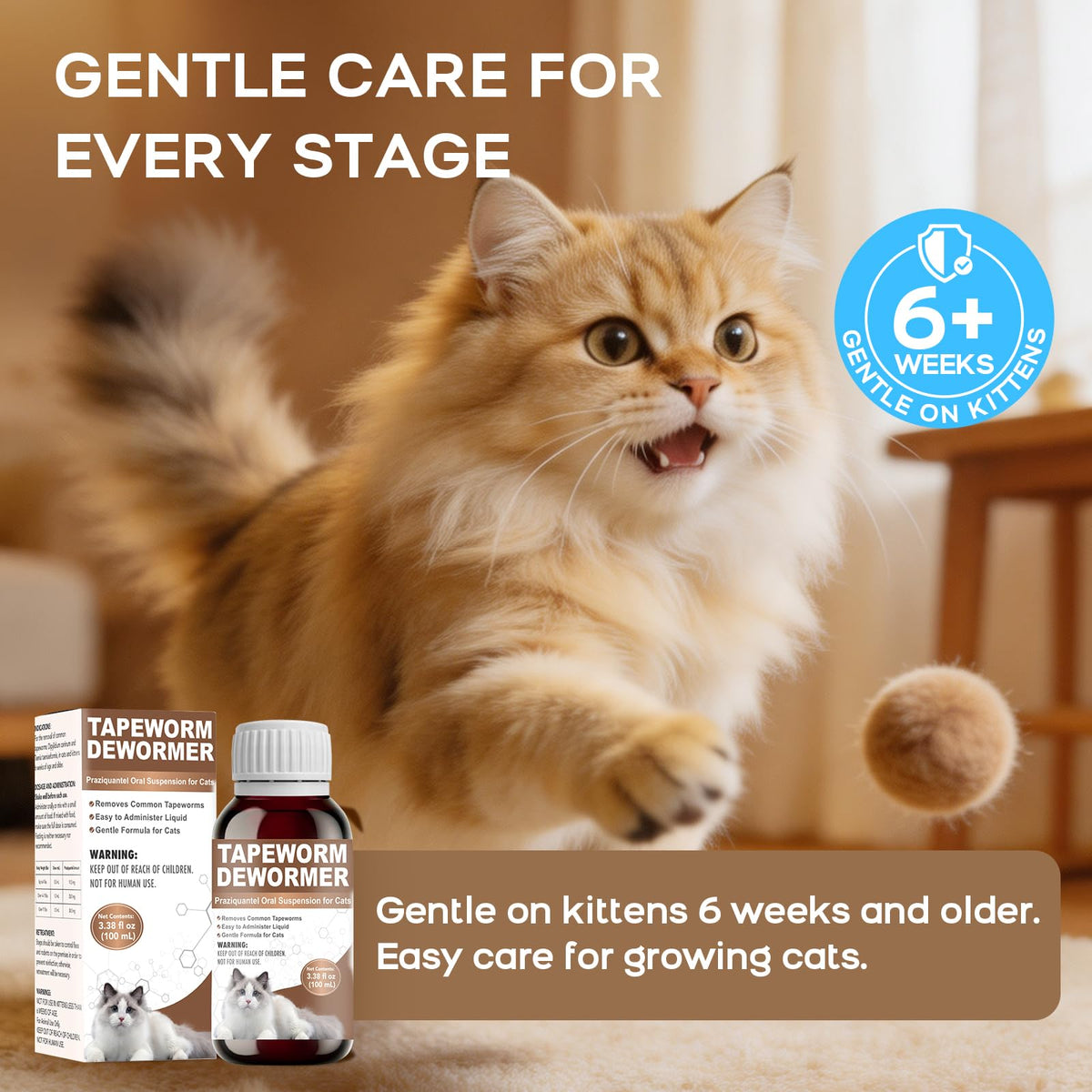 Liquid Cat Tapeworm Dewormer X2617