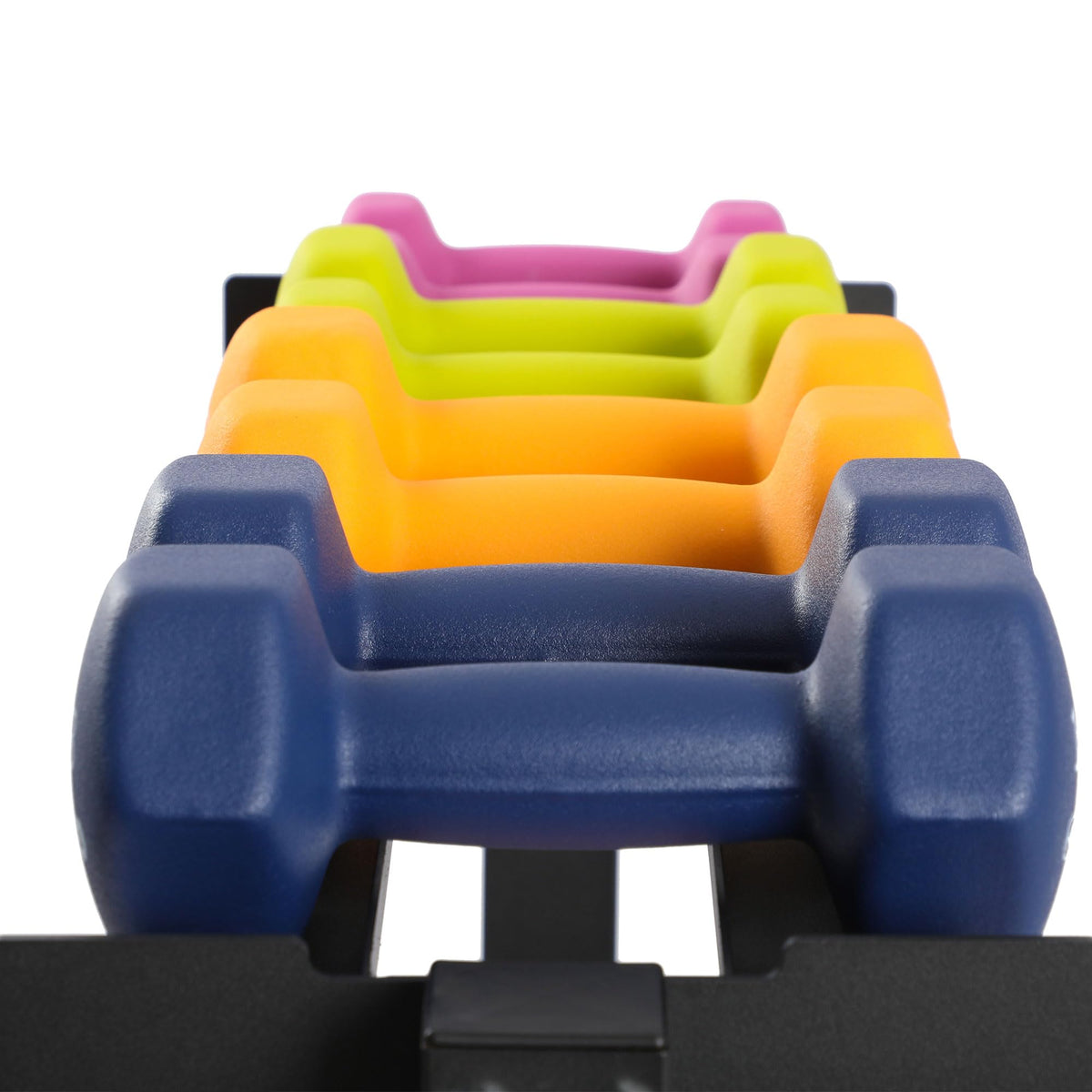 Neoprene Dumbbell Weights Set with Rack, 146 Lbs, Multicolor Y63190