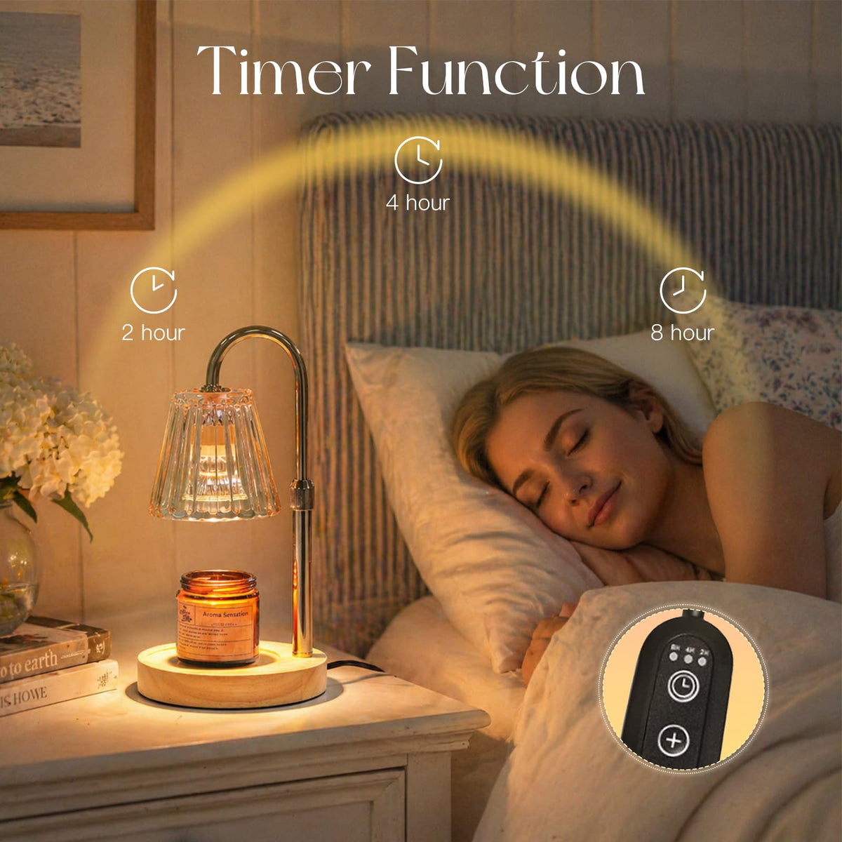 Candle Warmer Lamp with Timer L398596