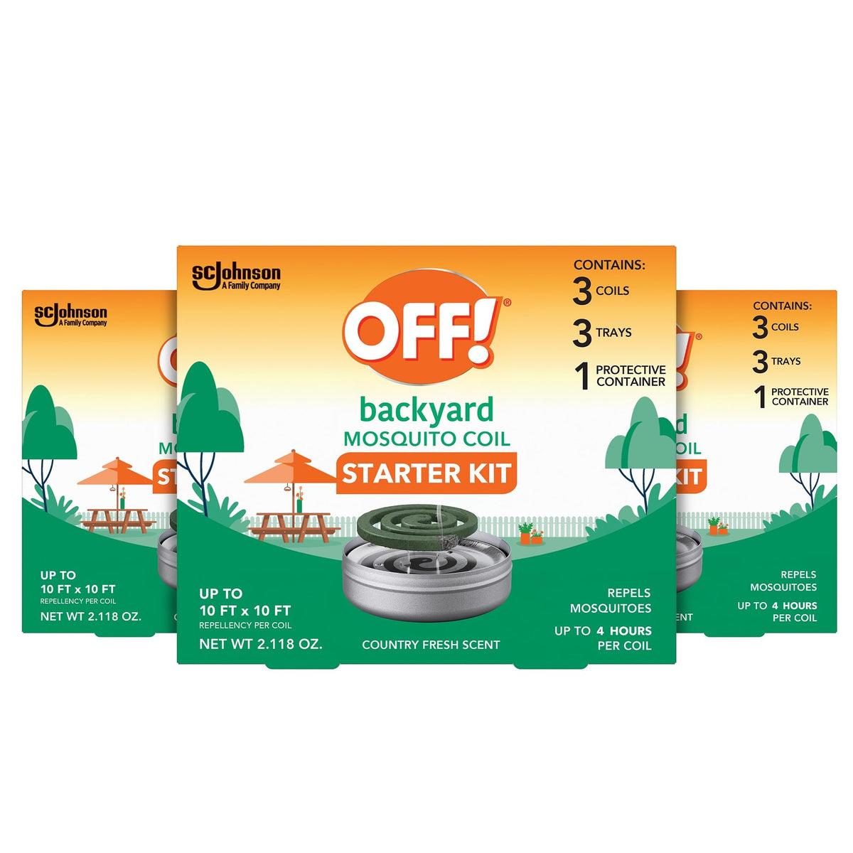 Mosquito Coils with Trays 3 Count (Pack of 3) X85927