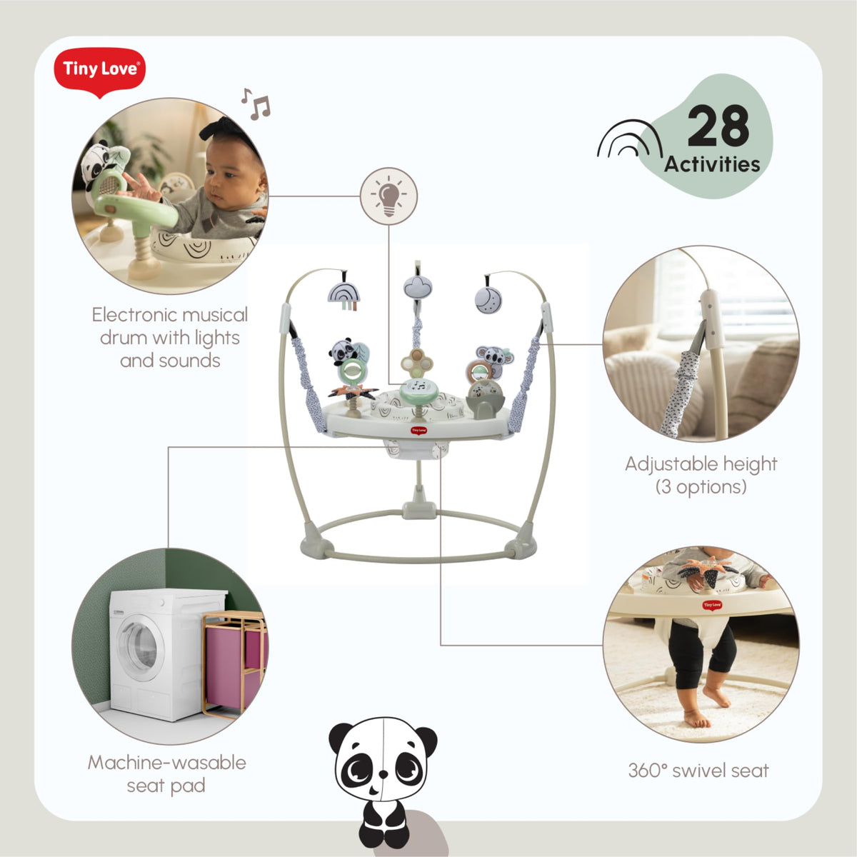 4-in-1 Baby Activity Center with Lights & Music F40607