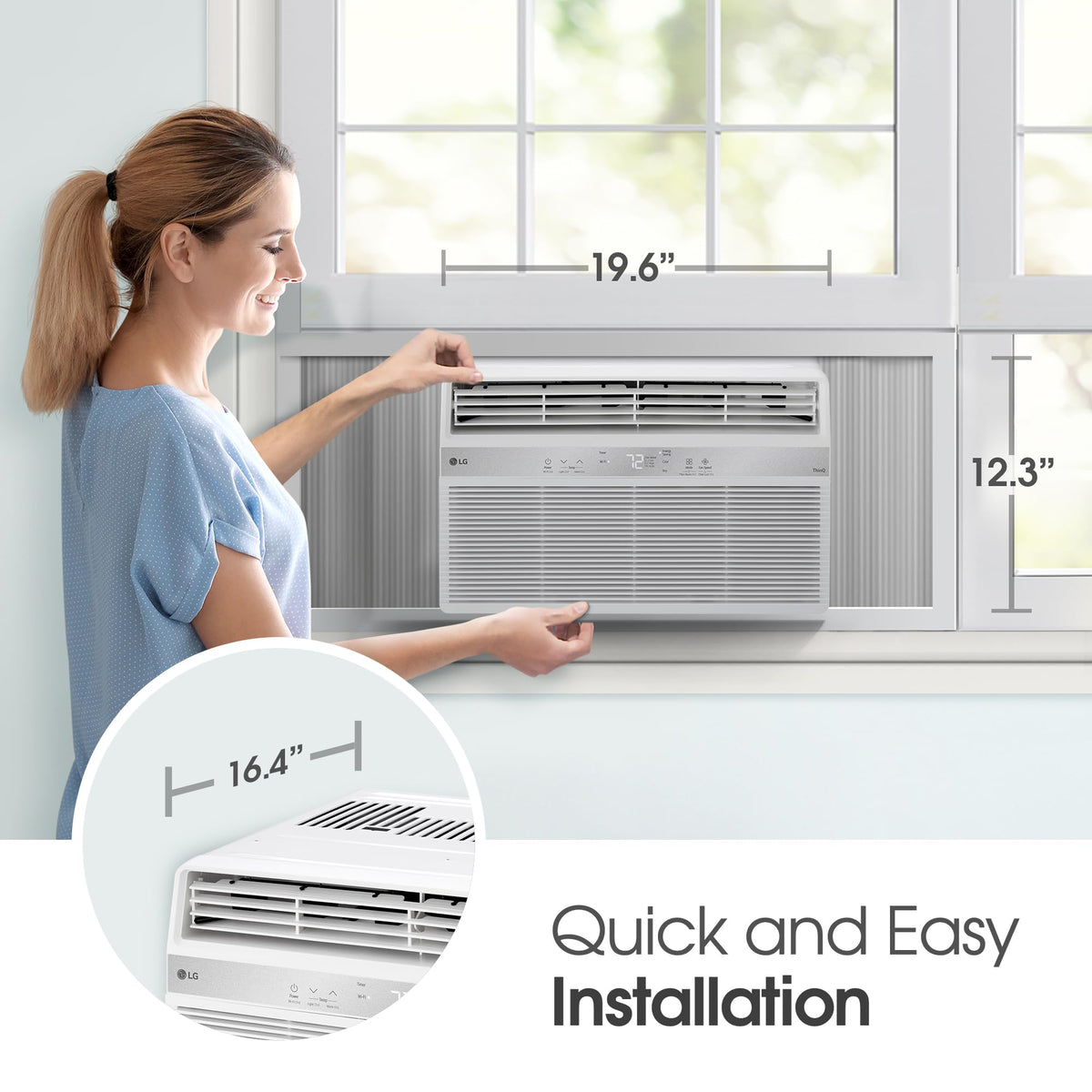 8000 BTU White Window Air Conditioner G5469