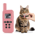 Cat Training Collar with Remote Shock Vibration Beep 3 Modes Waterproof Rechargeable Pink H234941
