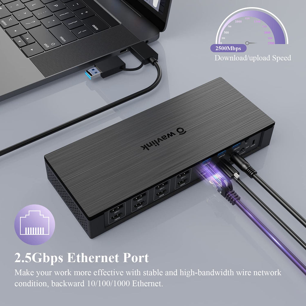 20-in-1 USB-C Quad 4K Docking Station with 100W Charging V848