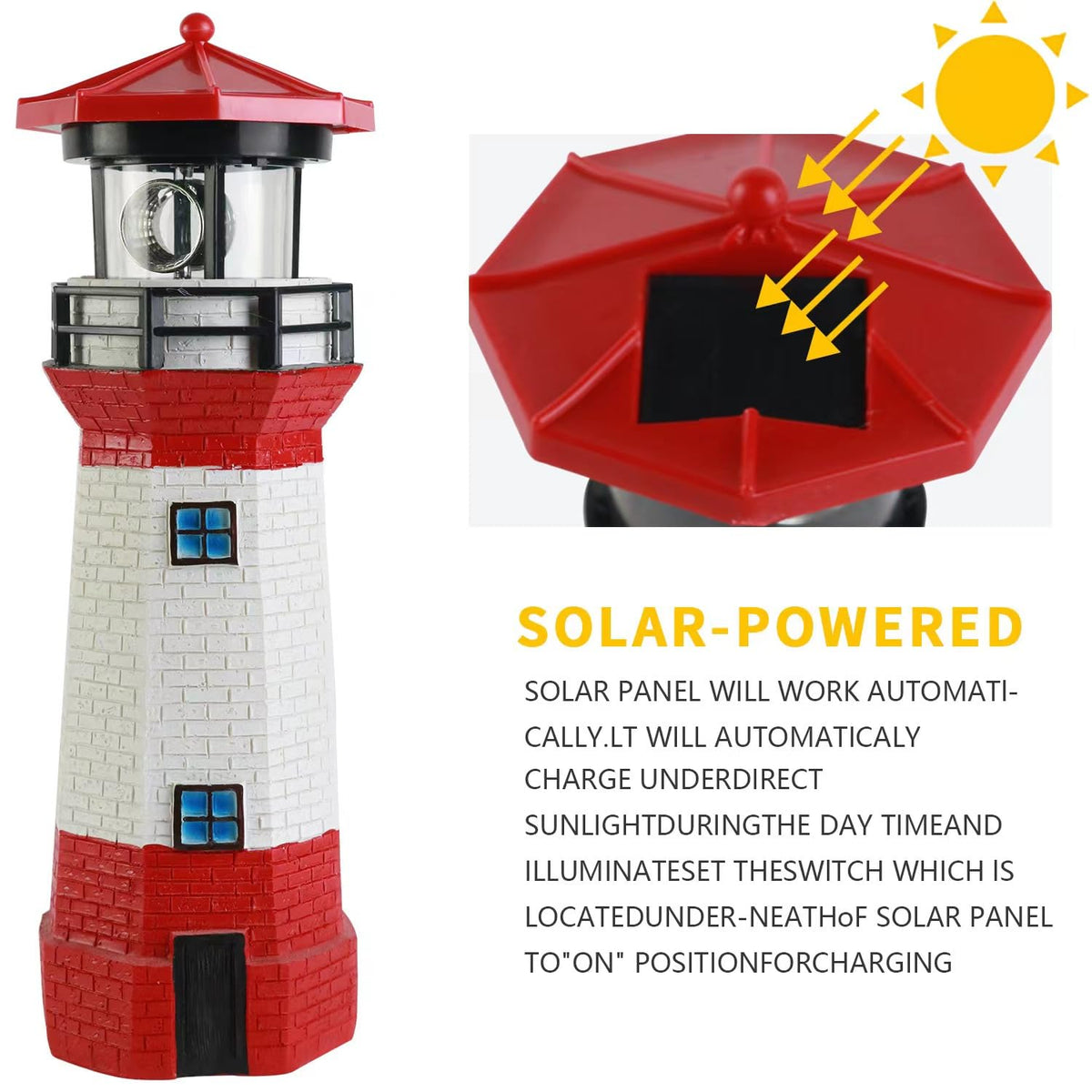 Solar Lighthouse Decorative Lights N59133