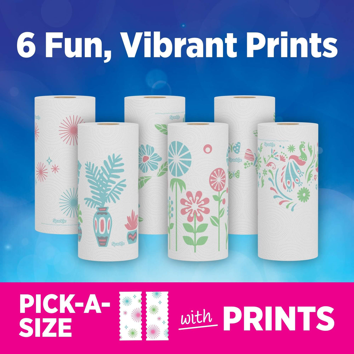 2-Ply Paper Towels, 6 Double Rolls Y15216