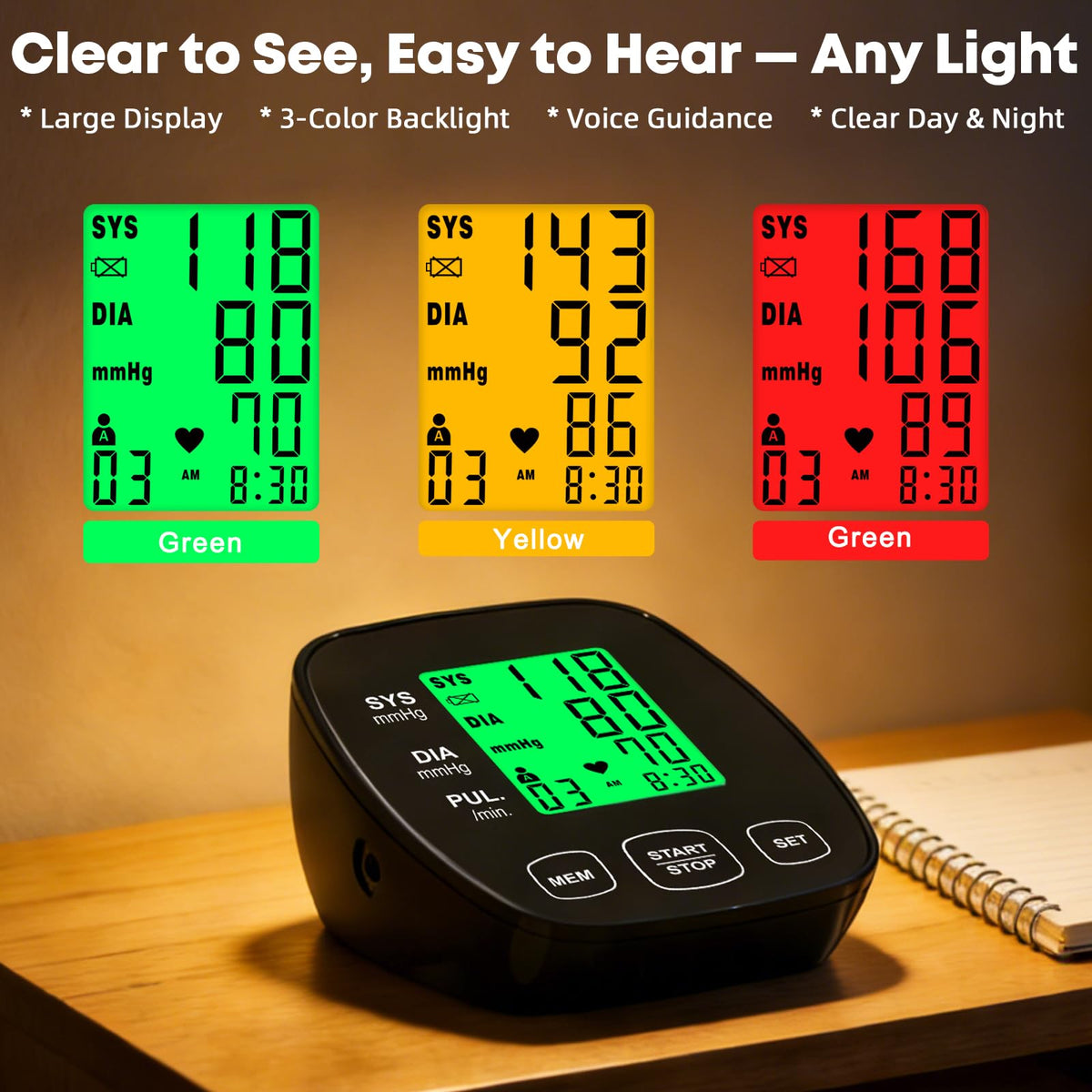 Blood Pressure Monitor with 2 Size Cuffs W134766