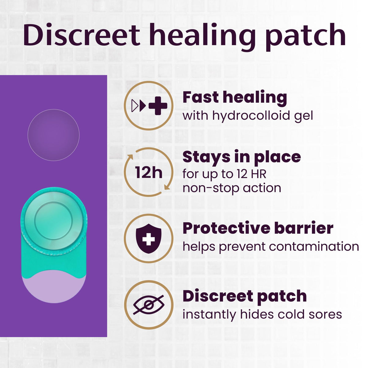 15 Hydrocolloid Cold Sore Patches A6880