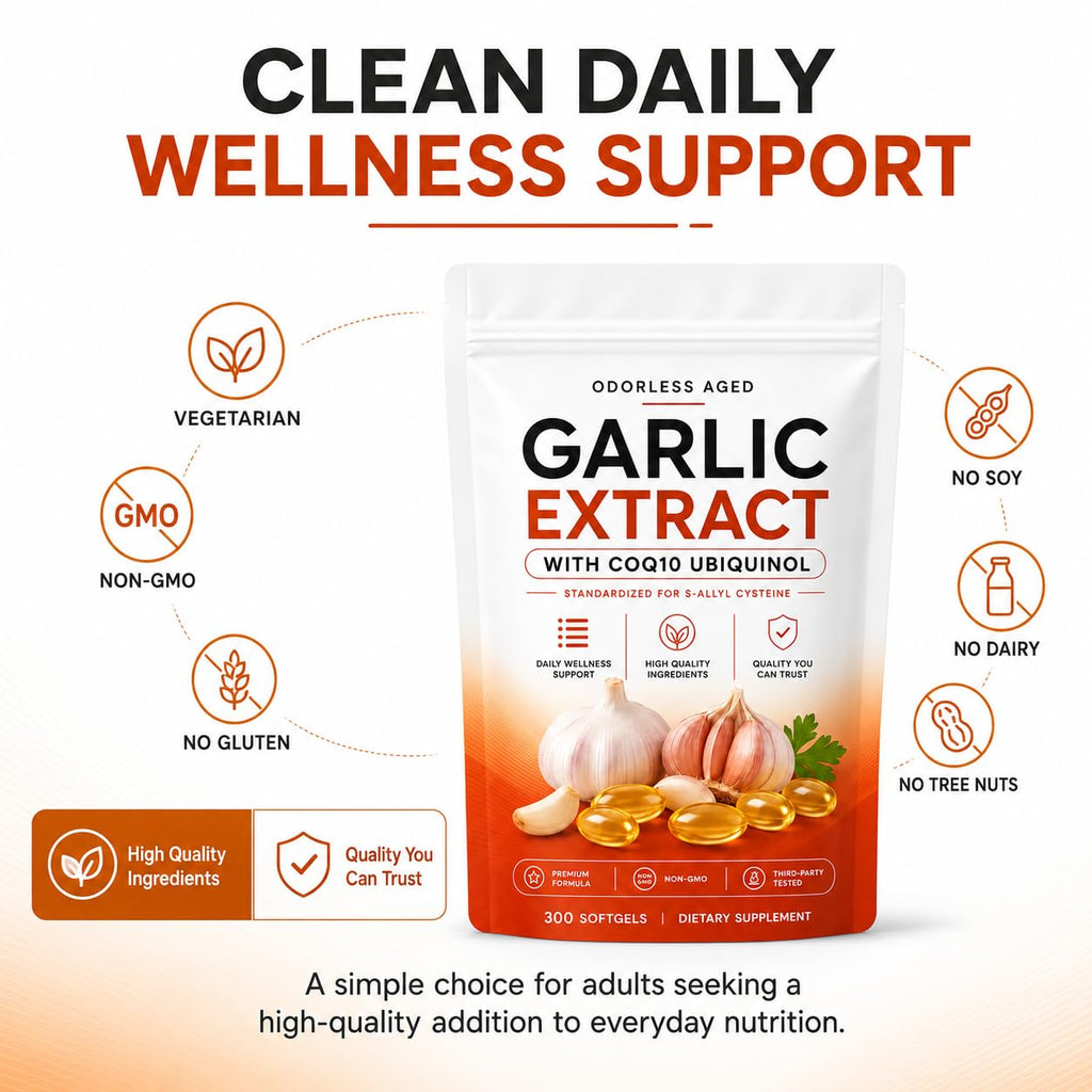 7500mg Odorless Aged Garlic Extract Softgels D1316