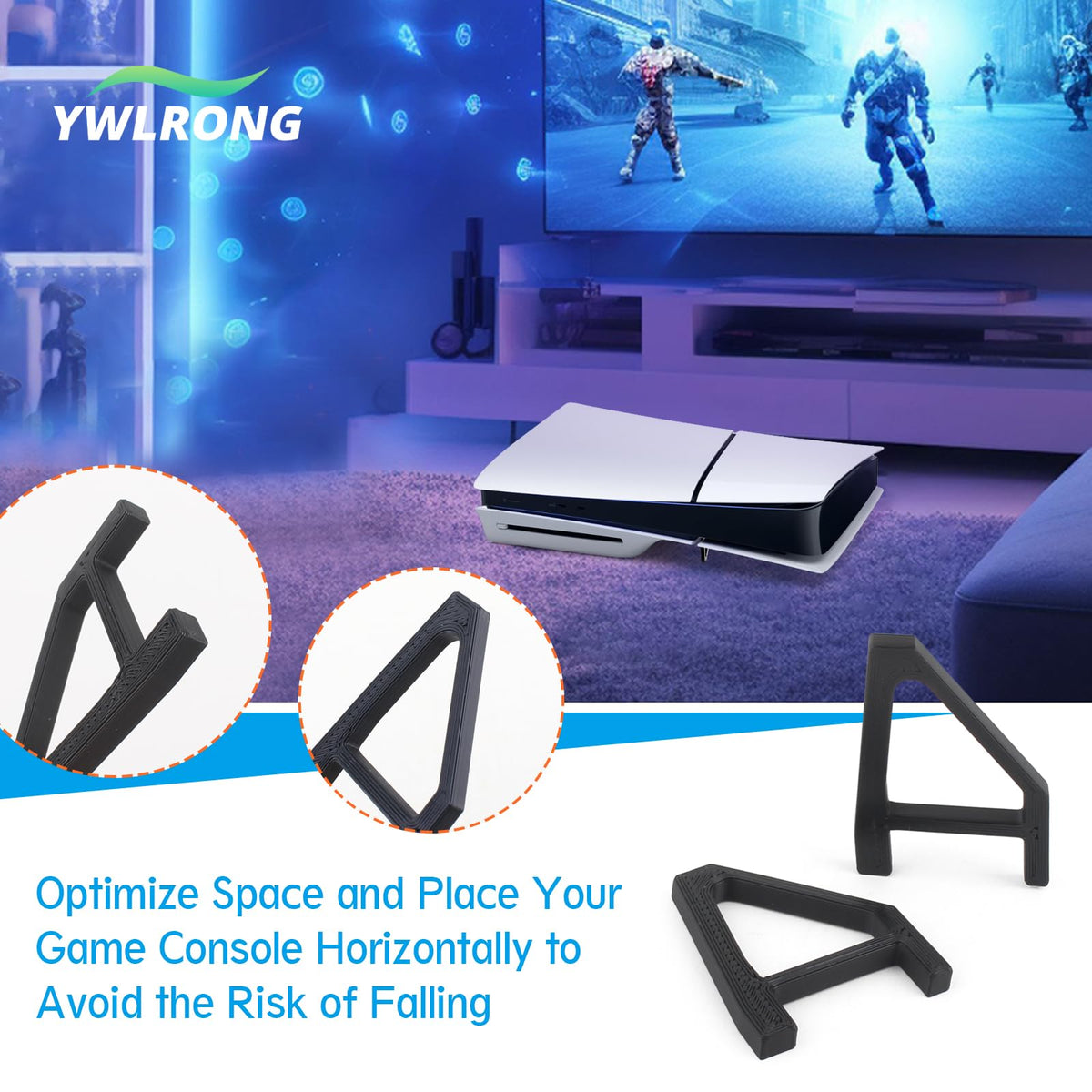 4Pcs Console Stand for PS5 Slim Z553