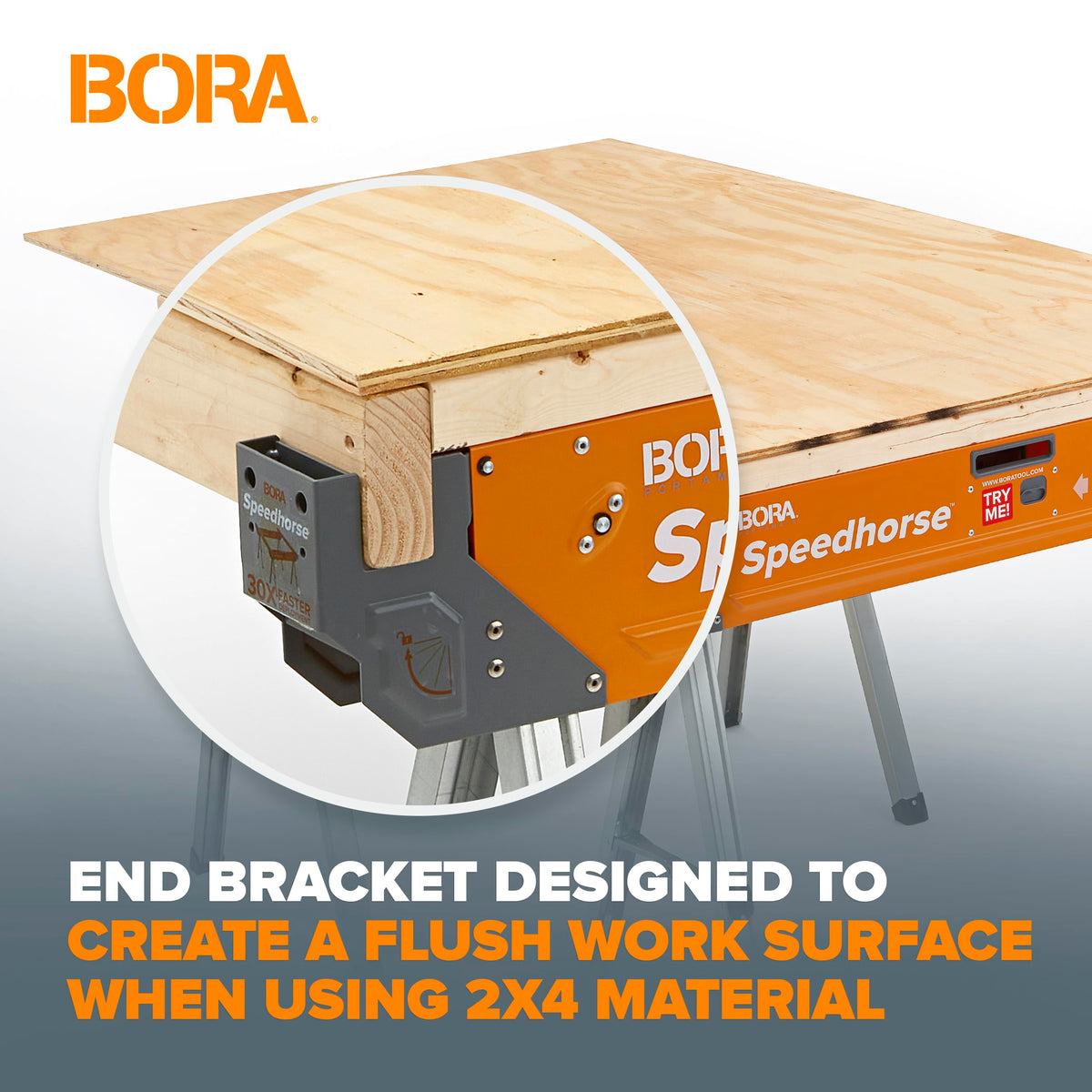 2 Pack Folding Heavy Duty Metal Sawhorse Q1806