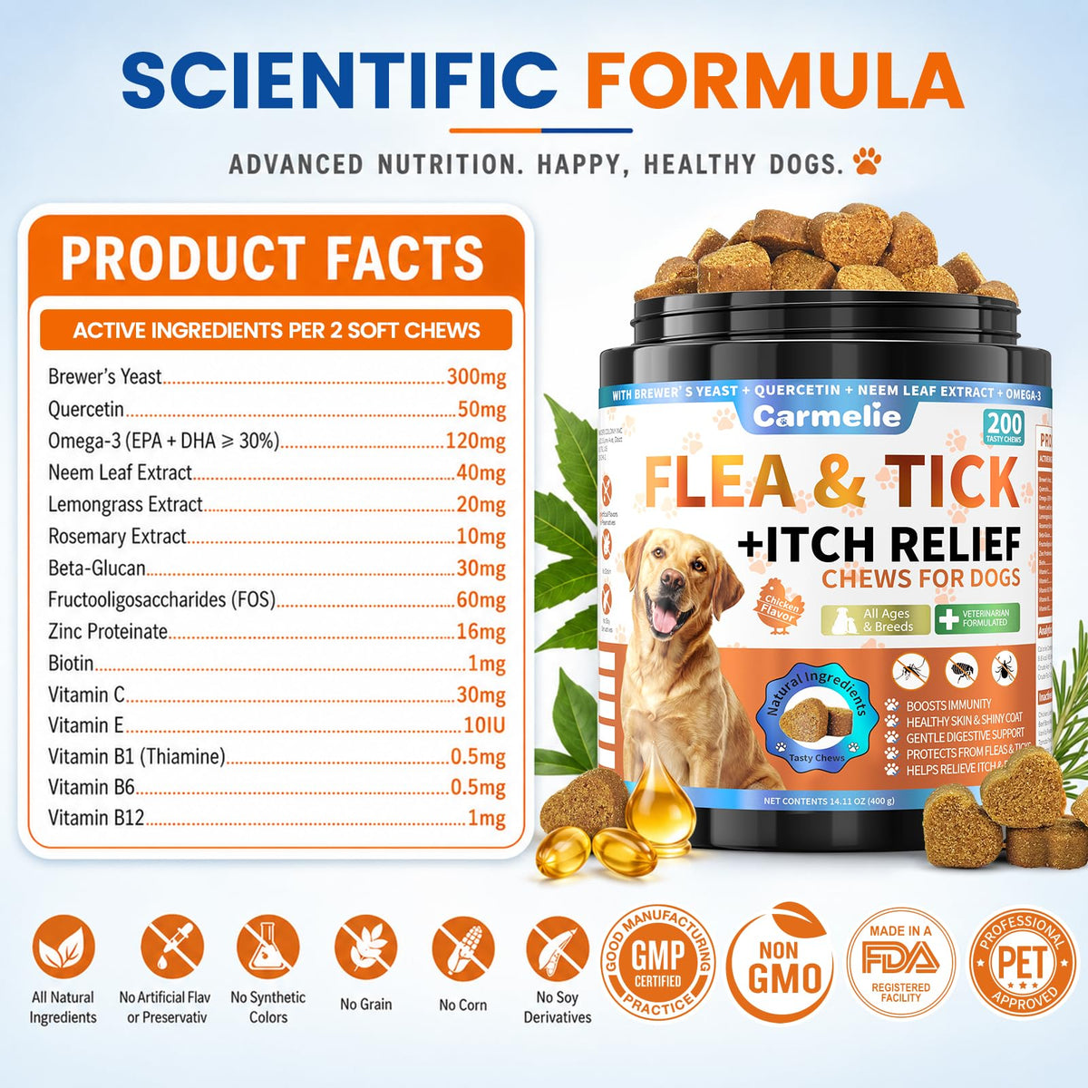 Flea and Tick Chews E599