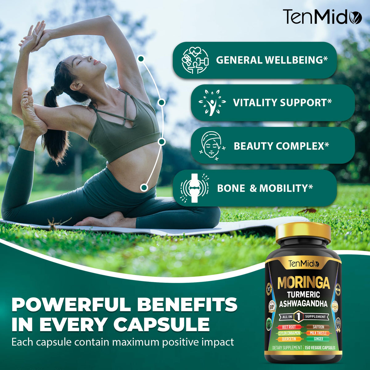 Moringa Oleifera 10in1 Formula 150 Capsules N8057