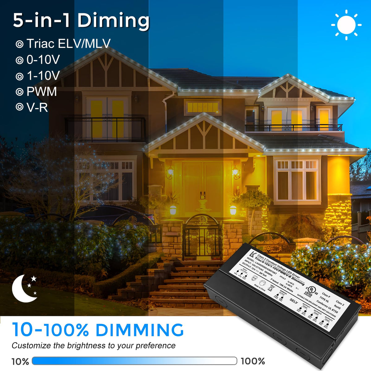 200W Dimmable IP67 Waterproof LED Driver J44272