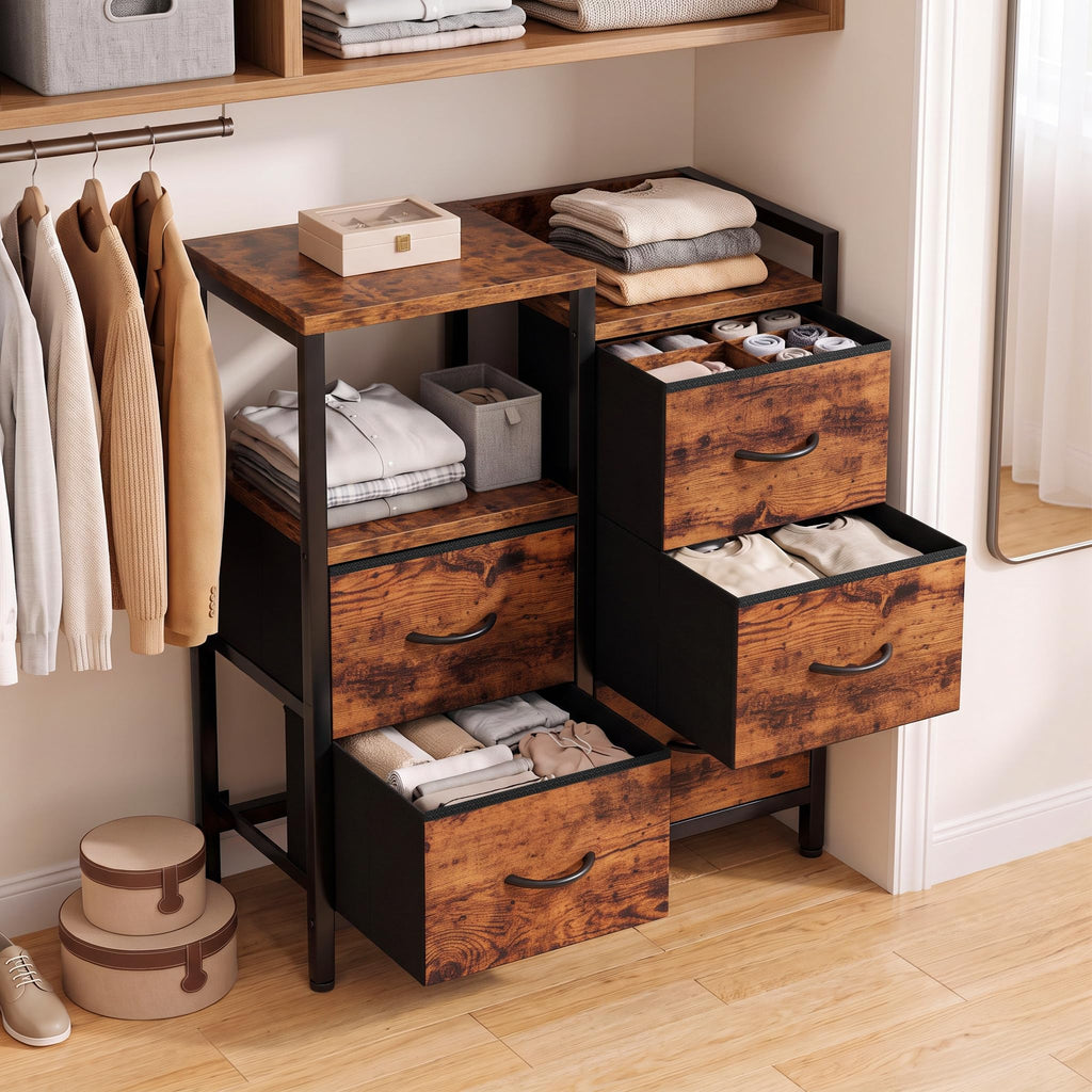 Rustic Brown 5 Drawer Dresser O361840