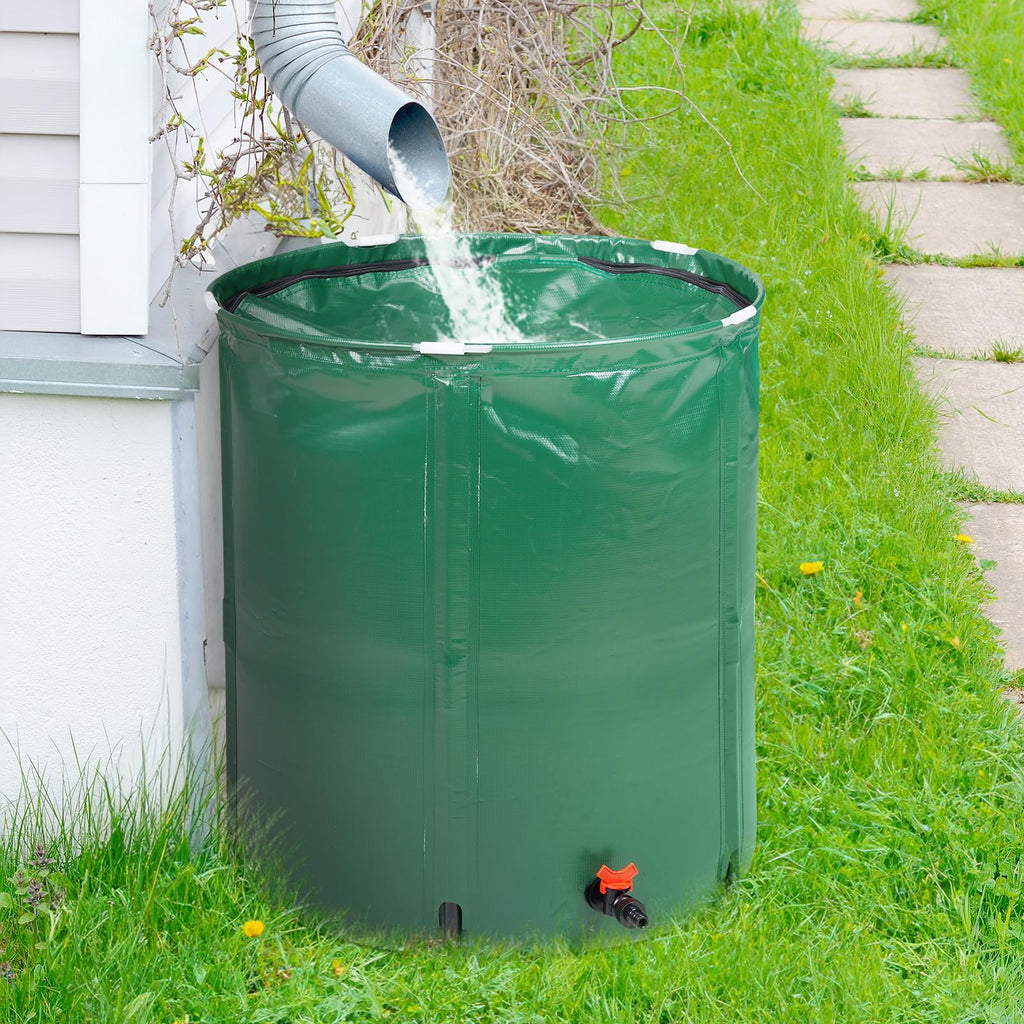 50 Gallon Foldable PVC Rain Barrel with Filter N106