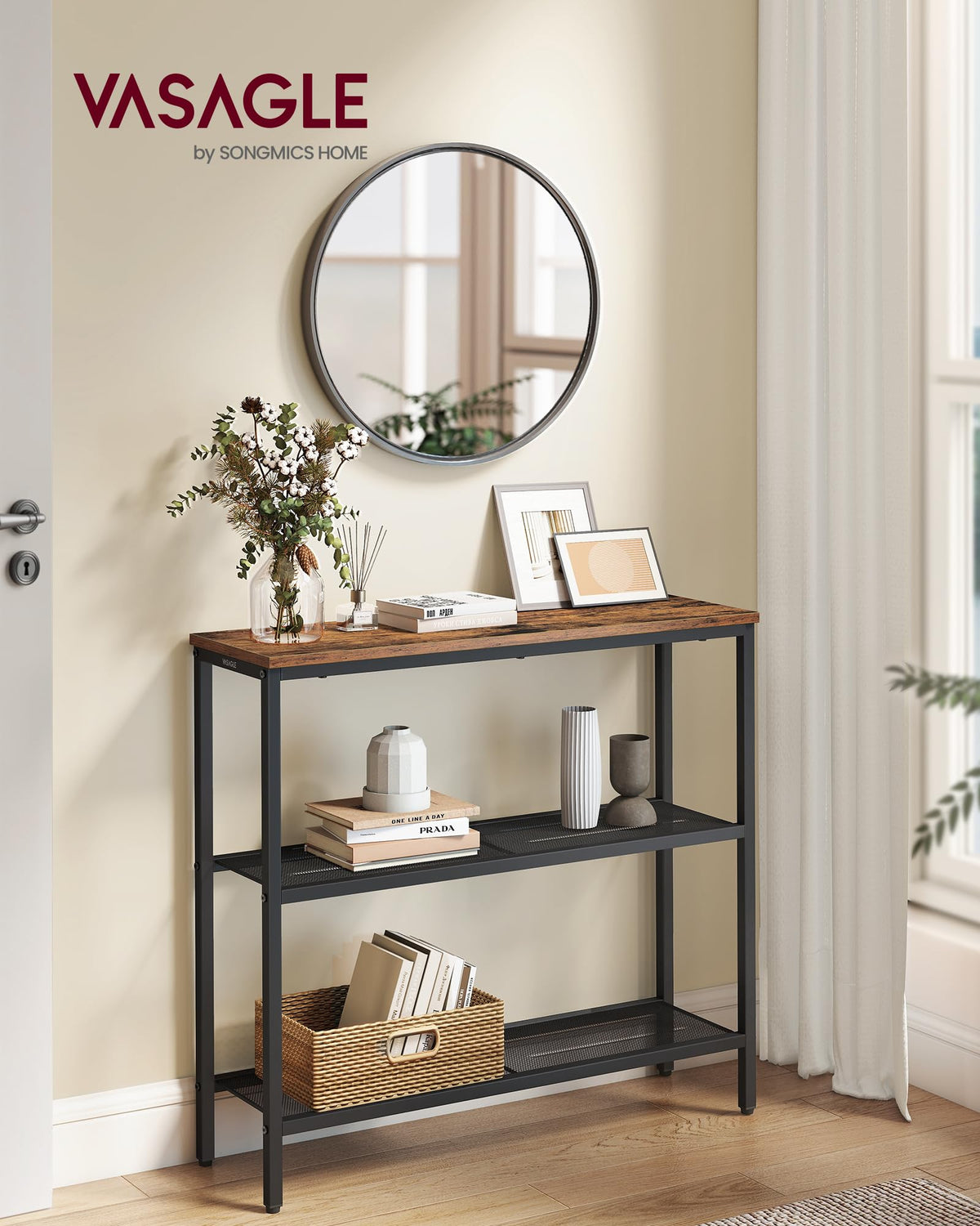 31.5" Narrow 3 Tier Console Table X89127