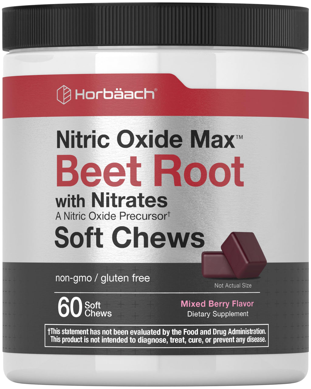 Beet Root Soft Chews 60 Count Mixed Berry Flavor V38553