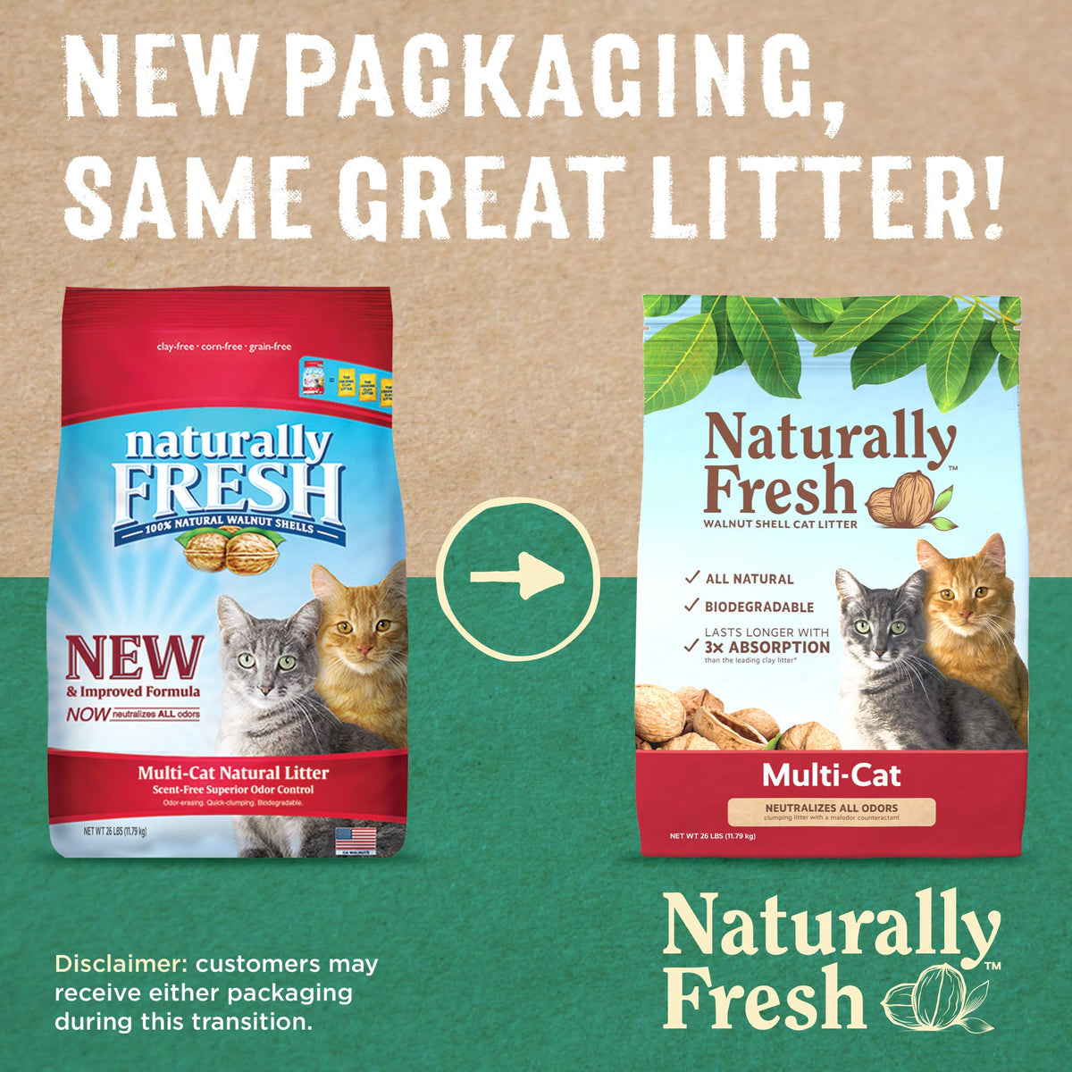 Unscented Walnut Shell Cat Litter 26 Lbs J2523