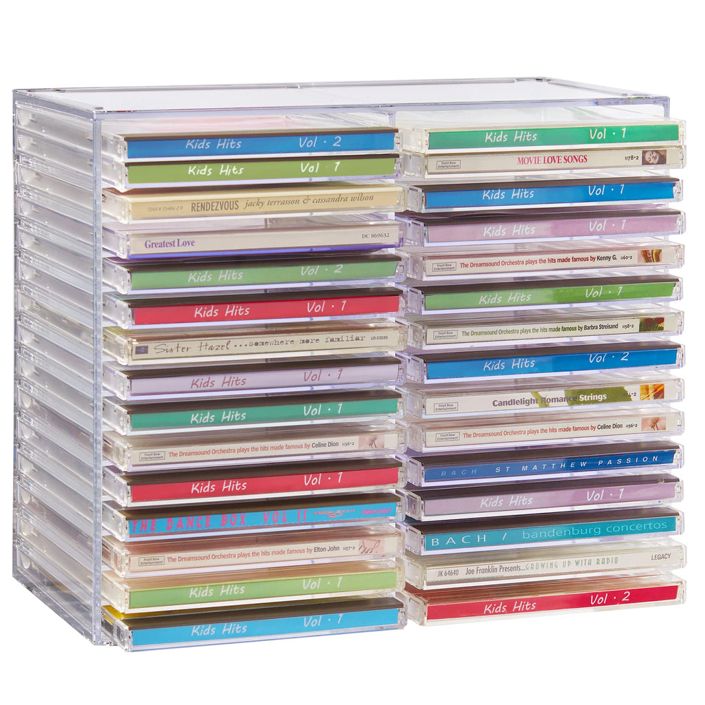 Clear Plastic CD Organizer with Rubber Feet M4521